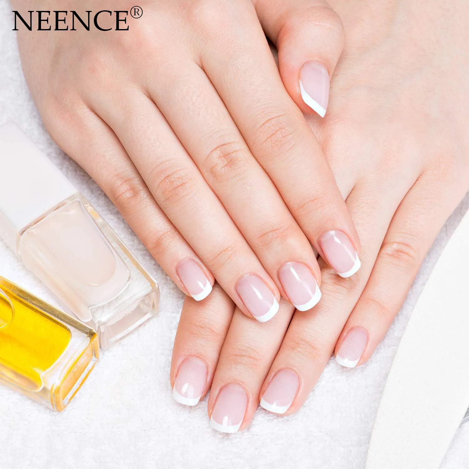 NEENCE® NailStudio Glue-On French Nails Kit