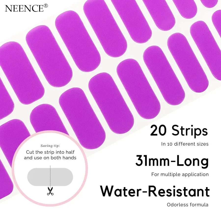 NEENCE® SEMI-GLOSS UV GEL NAIL STICKER KIT(With a  nail enhancement light )