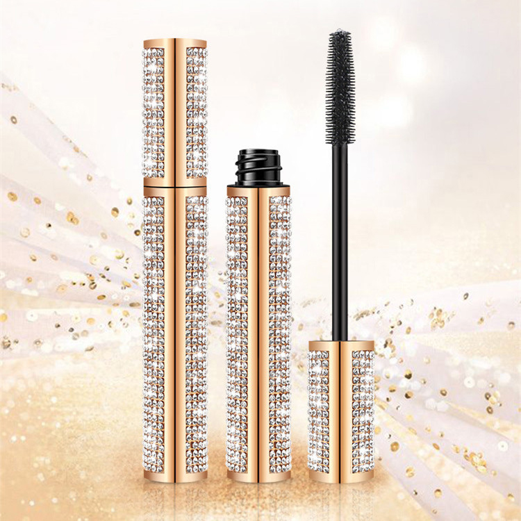 4D Flash Diamond Waterproof Silk Fiber Thick Lengthening Mascara