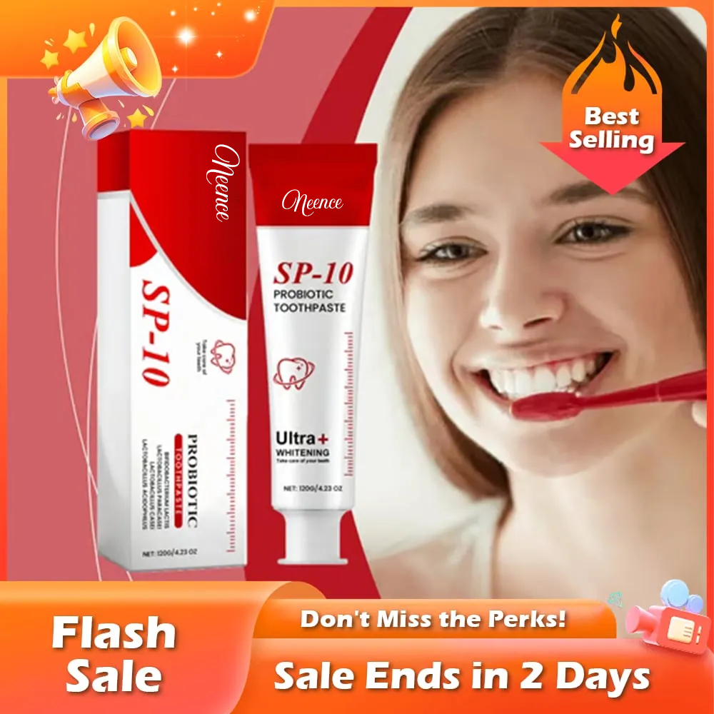 NEENCE®🏆Flash Sale⚡ 50K+ SOLD! Almost Gone-💥🔥 Super Probiotic Toothpaste Spring Mint Burst – Strengthens Enamel, Brightens Smile & Delivers Long-Lasting Freshness,Best Gifts