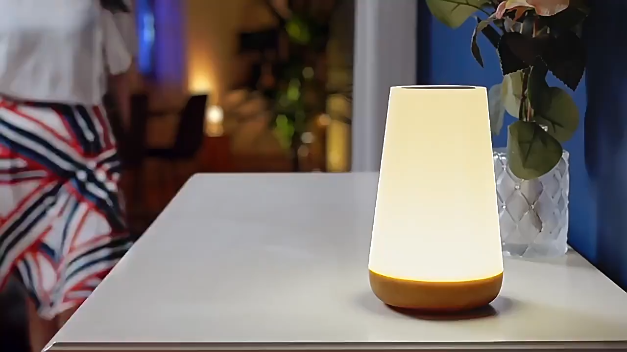 13 Color Changing Night Light RGB Remote Control Touch Dimmable Lamp Portable Table Bedside Lamps USB Rechargeable Night Lamp