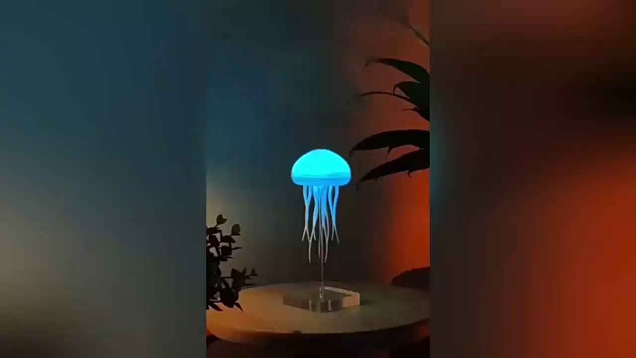 Rechargeable Dynamic Jellyfish LED Lamp, RGB Gradient, Voice Control, Hanging Indoor Light Table Lamp Decorative light