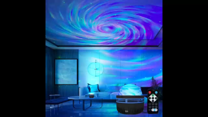 Starry Sky Projector Light Remote Control Rotating Aurora Galaxy LED Spotlight USB Plug-in Magic Ball Stage KTV Atmosphere Decor