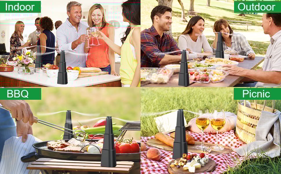 Portable Food Fly Fan for Outdoor Party