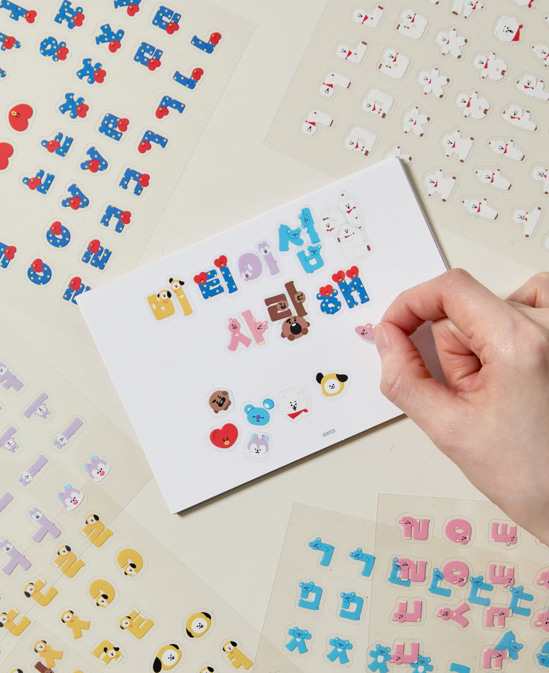 ** BT21 - Suvenir Korean stickers-FinaKpop