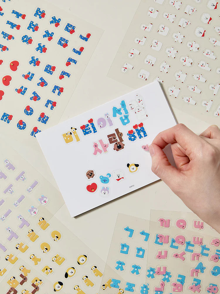 ** BT21 - Suvenir Korean stickers-FinaKpop