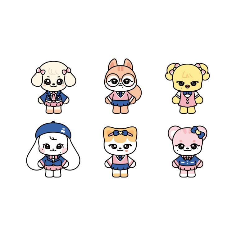 [Pre-Order] IVE - 2025 Minive School [SCHOOL PLUSH KEYRING]-FinaKpop