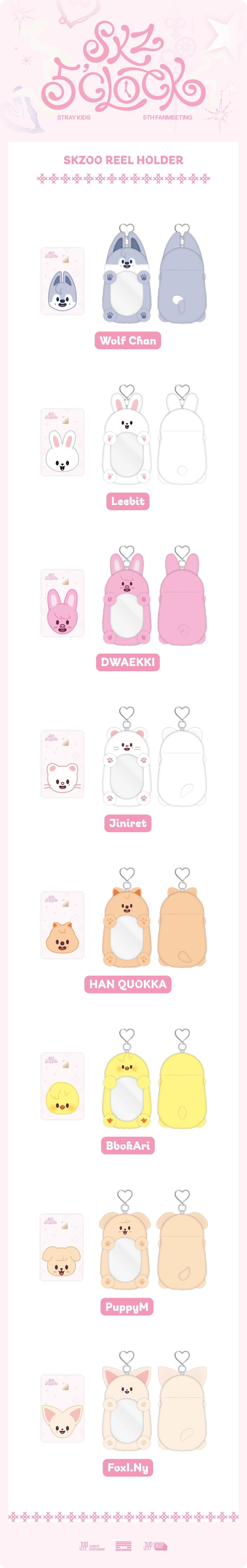 STRAY KIDS - [SKZ 5'CLOCK MD] SKZOO REEL HOLDER-FinaKpop
