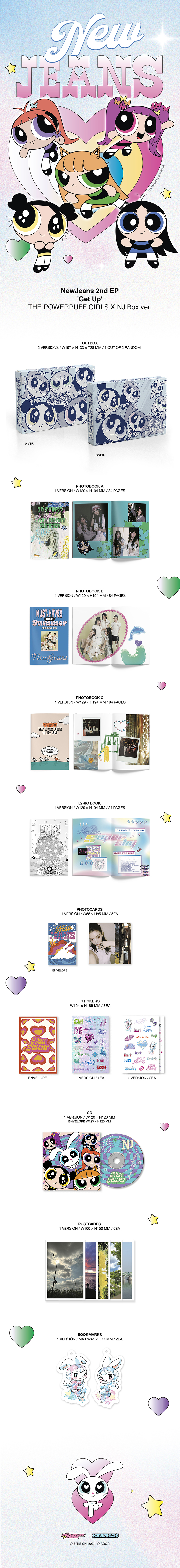 NewJeans 2nd EP 'Get Up' THE POWERPUFF GIRLS X NJ Box ver. (Random) 0 detail