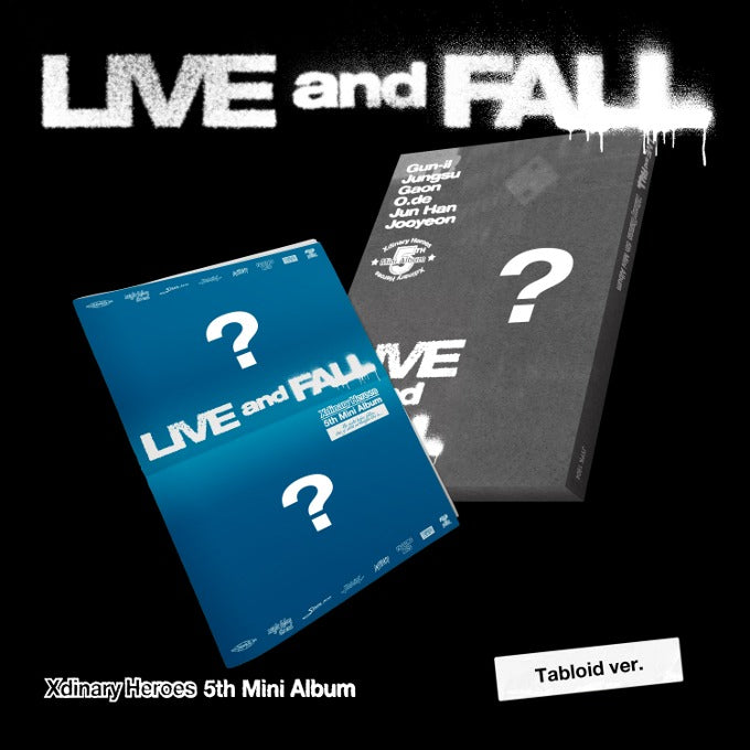 Xdinary Heroes - 5th Mini "LIVE and FALL" (Tabloid Ver.)-FinaKpop