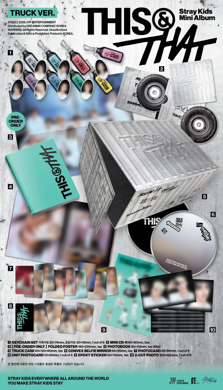 STRAY KIDS - THIS & THAT TRUCK VERSION LIMITED Infographic