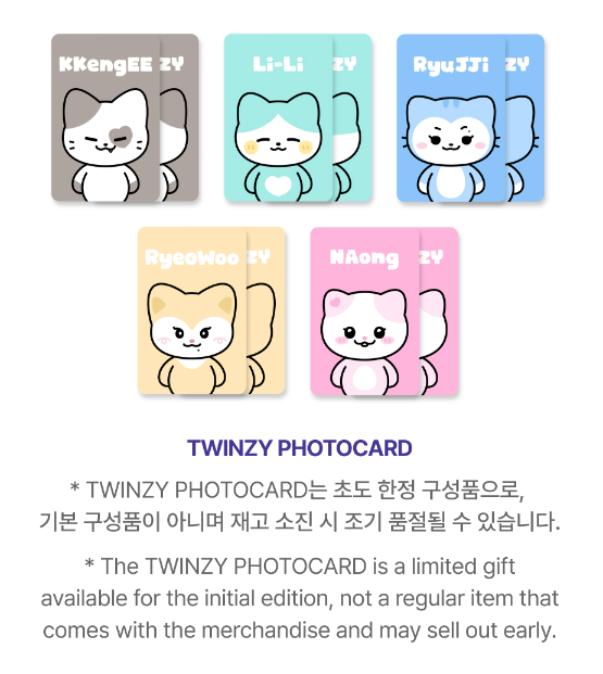 [PRE-ORDER] ITZY BORN TO BE WORLD TOUR - TWINZY PLUSH MINI Ver-FinaKpop