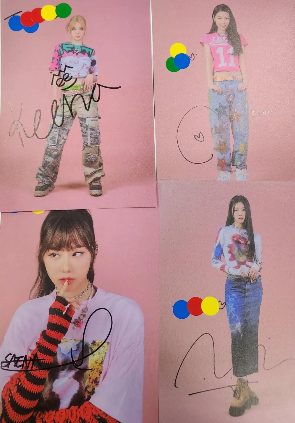 FIFTY FIFTY "THE FIFTY" 1st EP  - A Cut Page From Fansign Event Album-FinaKpop