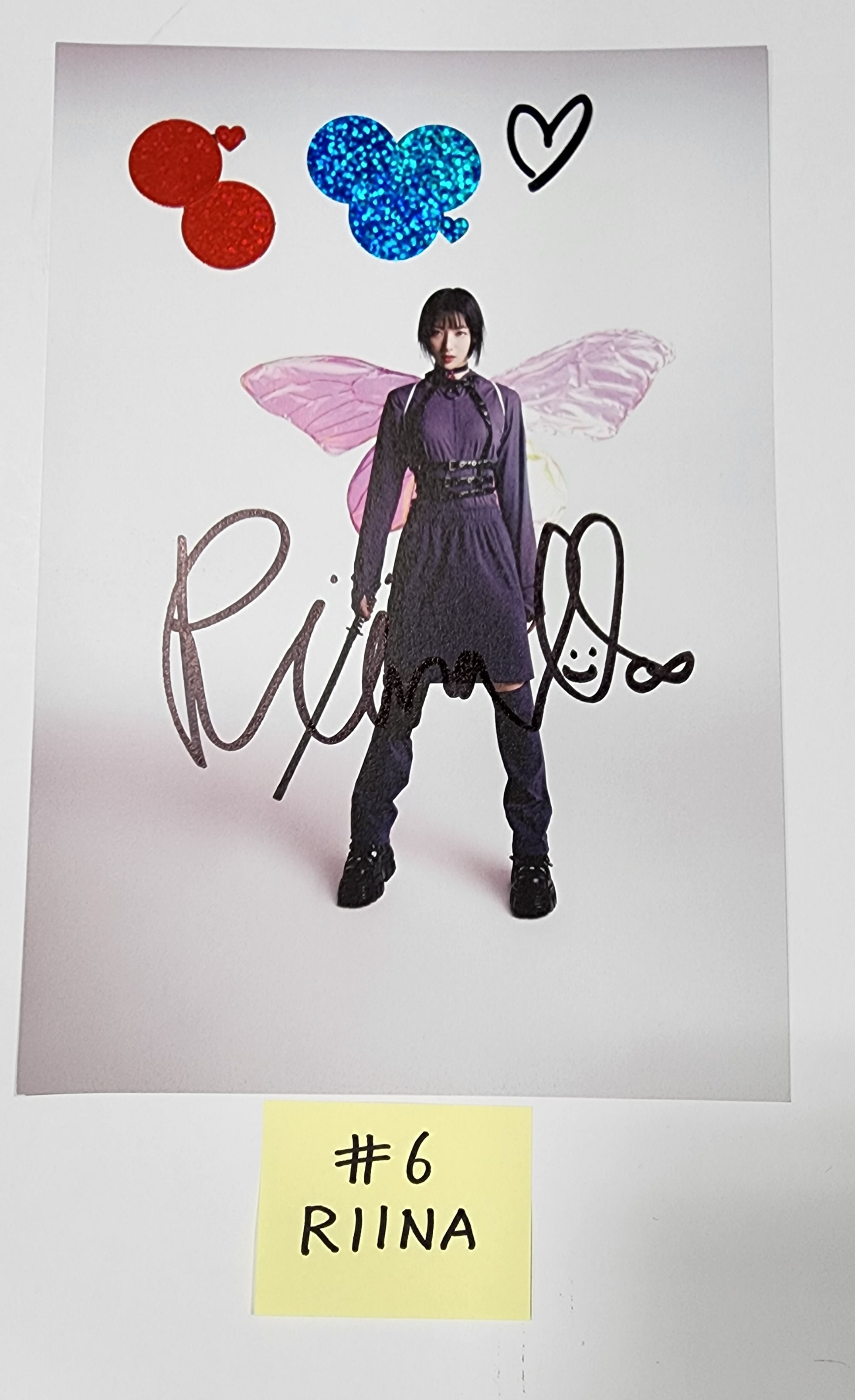 H1-KEY "Rose Blossom" Mini 1st- A Cut Page From Fansign Event Album-FinaKpop