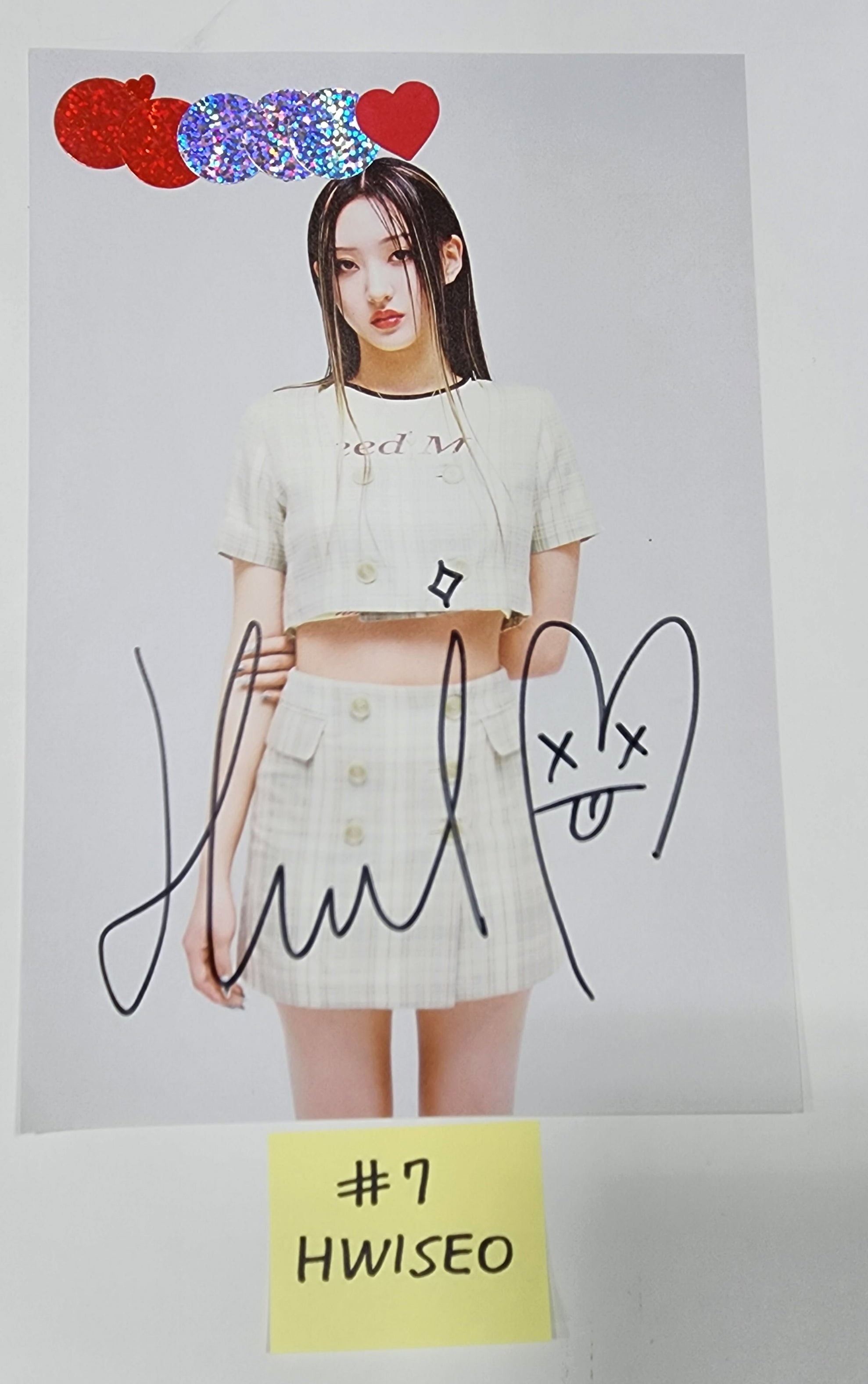 H1-KEY "Rose Blossom" Mini 1st- A Cut Page From Fansign Event Album-FinaKpop