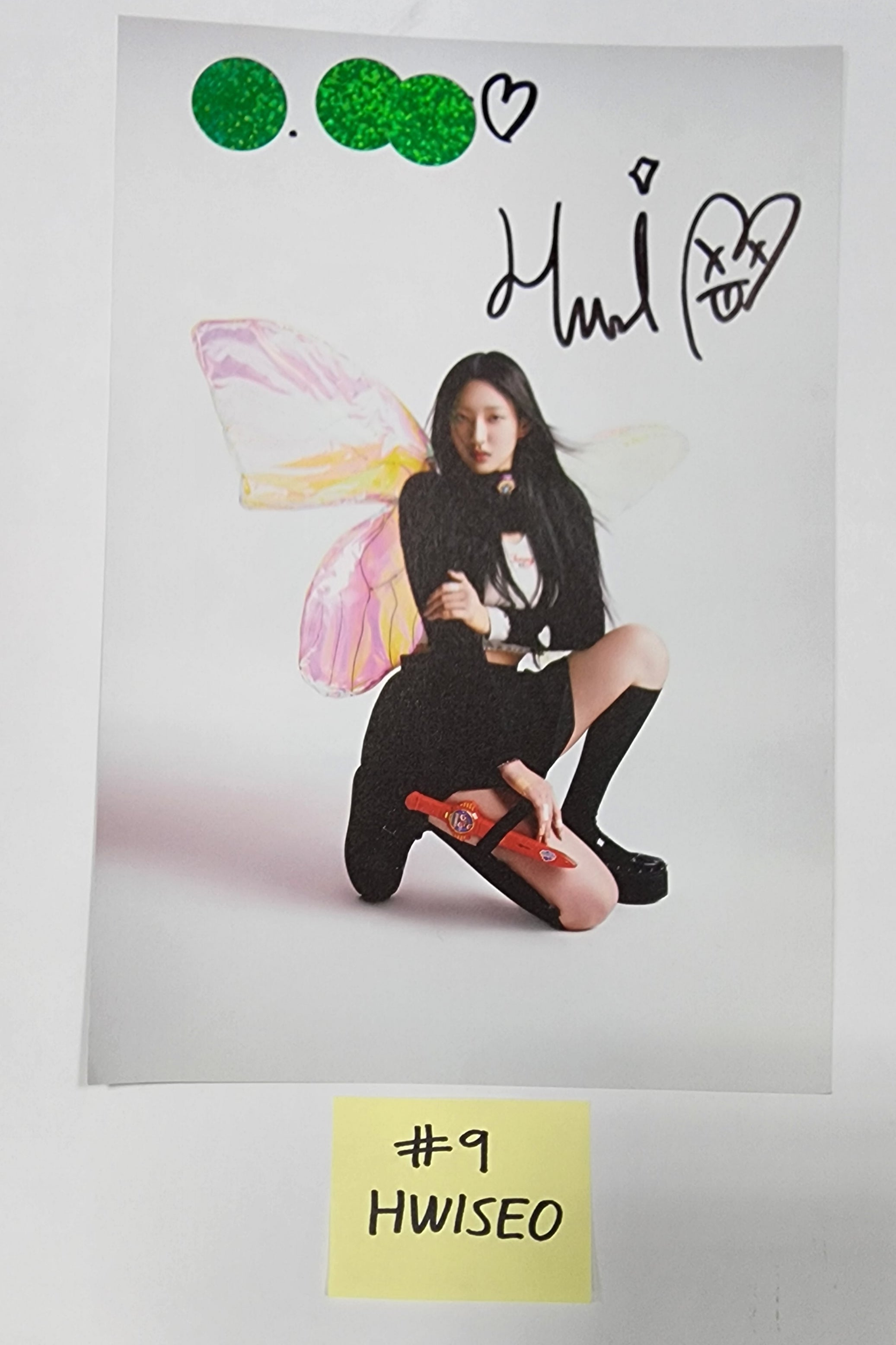 H1-KEY "Rose Blossom" Mini 1st- A Cut Page From Fansign Event Album-FinaKpop