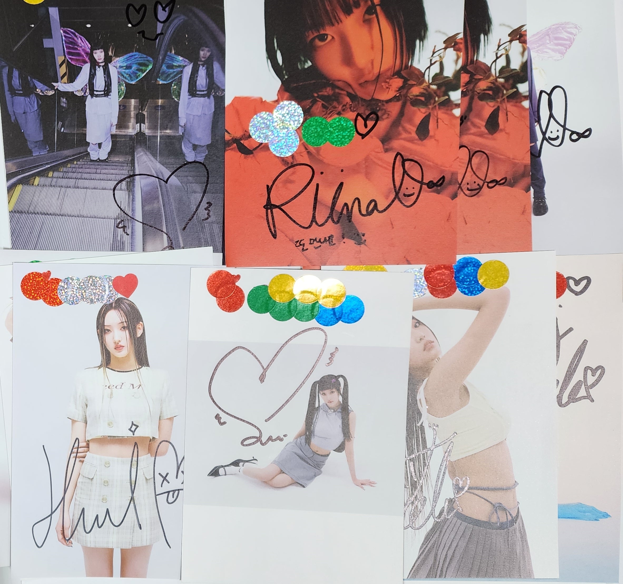 H1-KEY "Rose Blossom" Mini 1st- A Cut Page From Fansign Event Album-FinaKpop