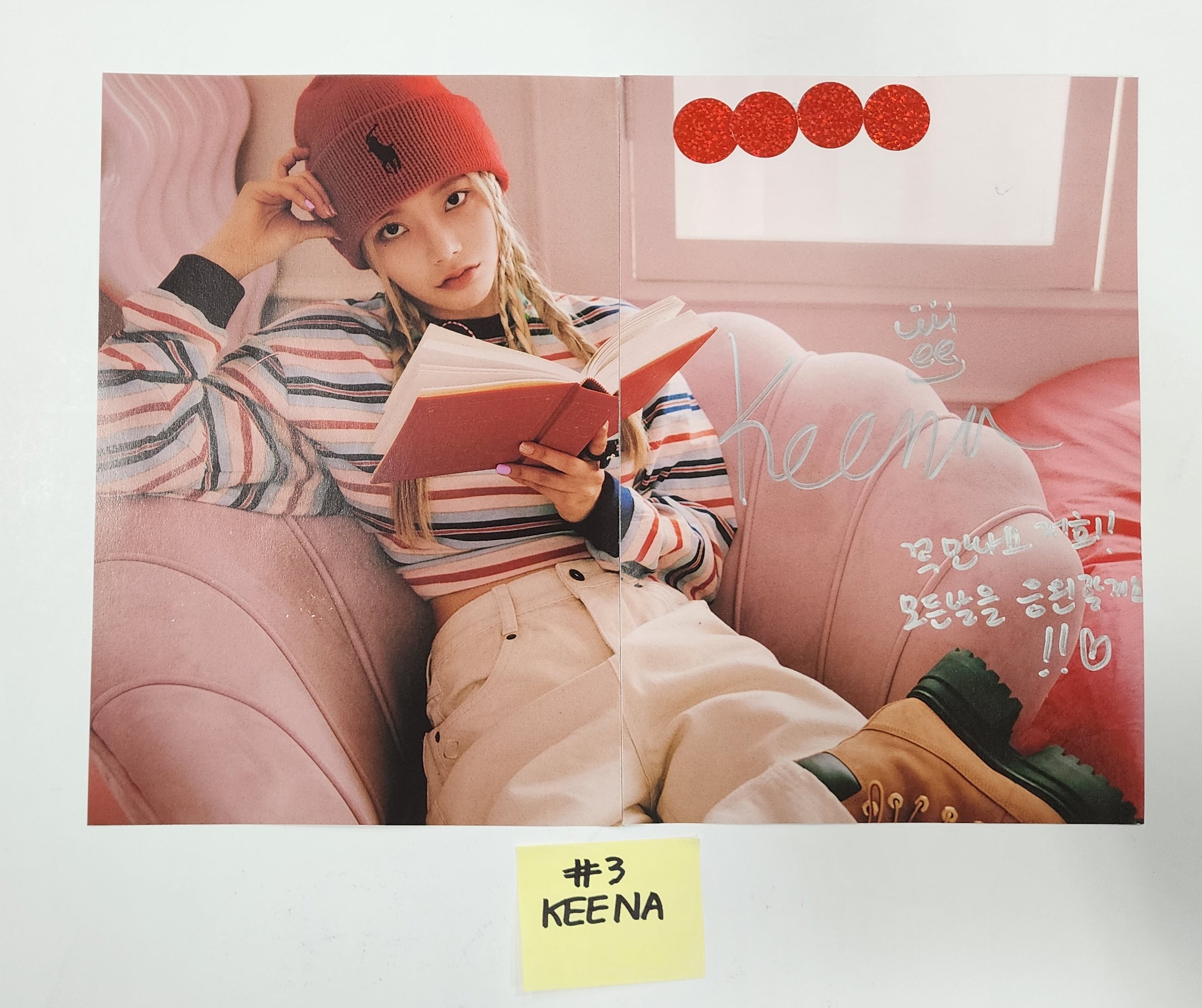 FIFTY FIFTY "The Beginning: Cupid" - A Cut Page From Fansign Event Album-FinaKpop