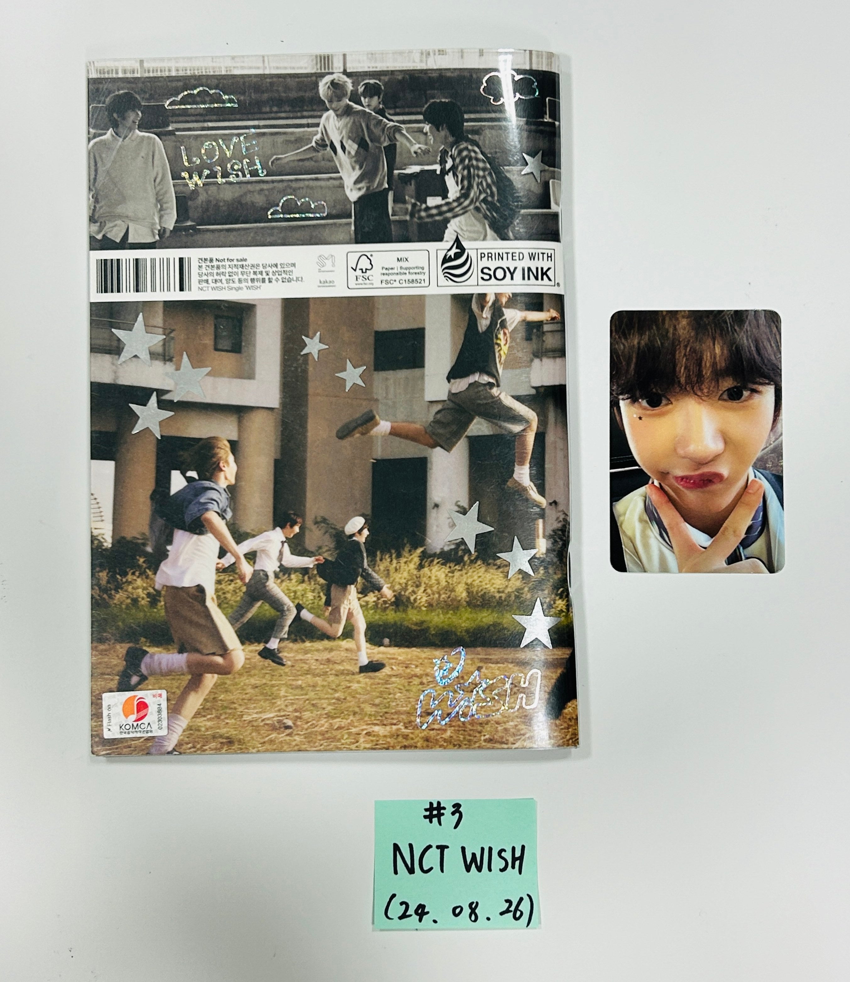 Ateez. Stray Kids, Nct Wish, Enhypen, Boynextdoor - Hand Autographed(Signed) Promo Album [24.8.26]-FinaKpop 
