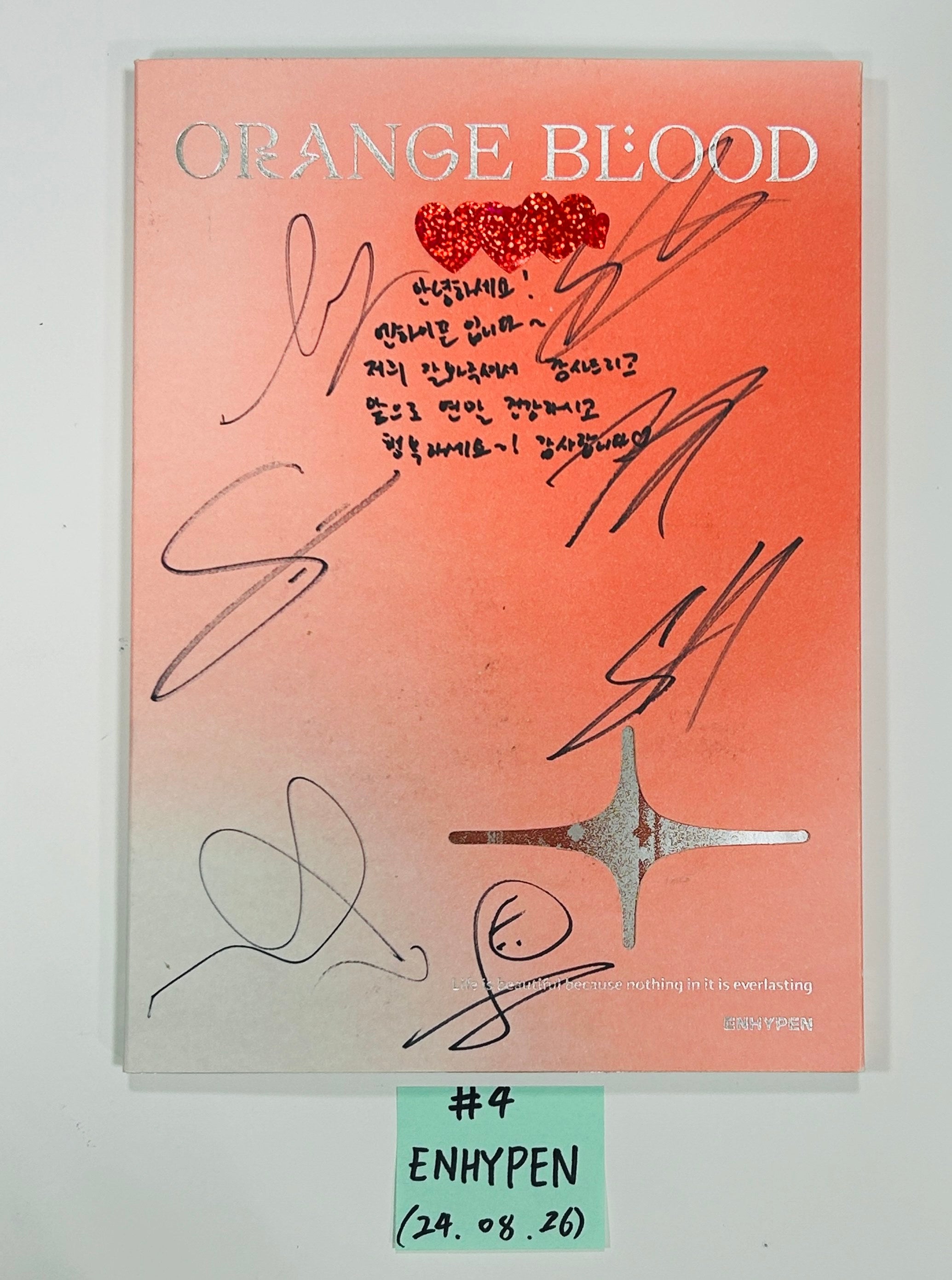 Ateez. Stray Kids, Nct Wish, Enhypen, Boynextdoor - Hand Autographed(Signed) Promo Album [24.8.26]-FinaKpop 