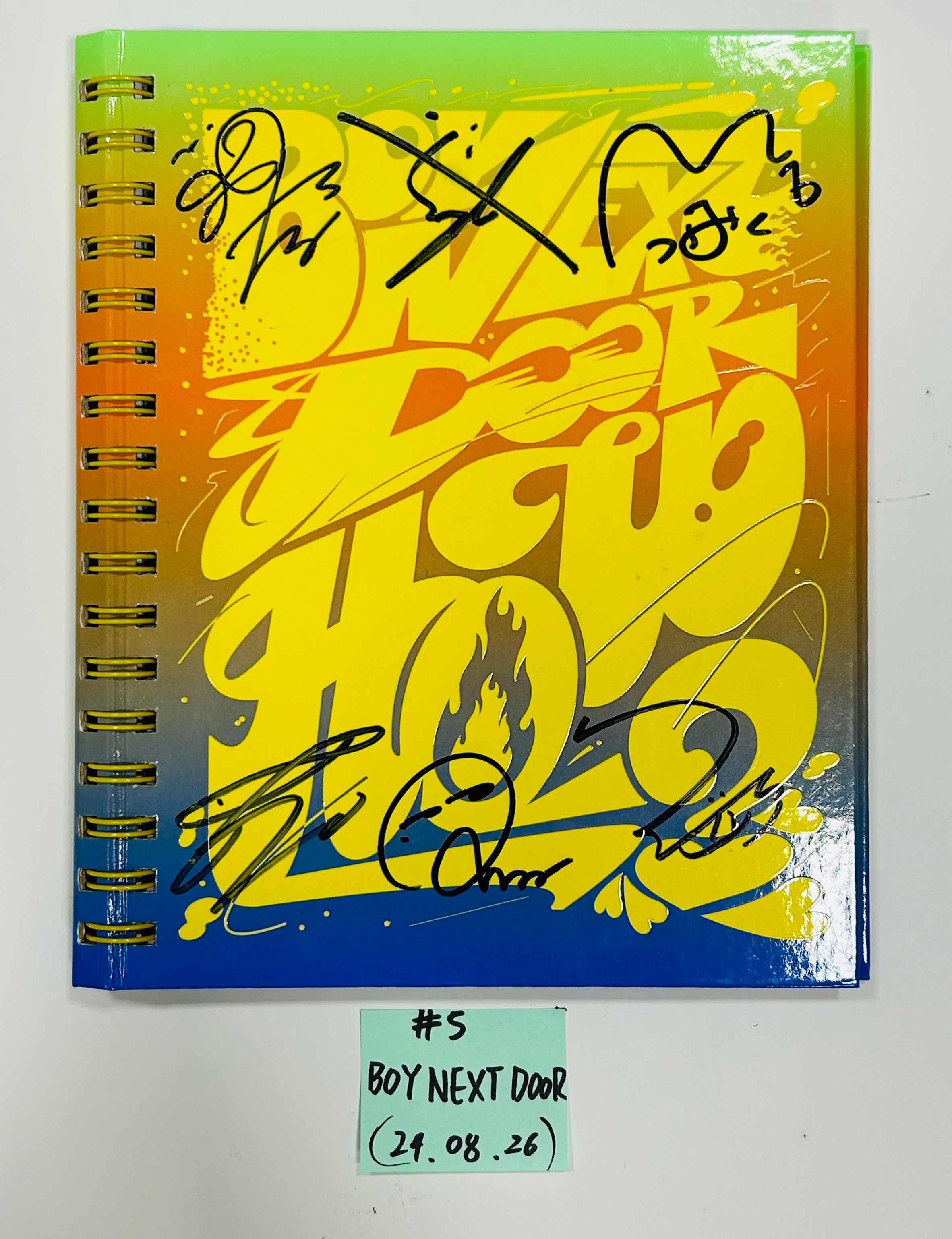 Ateez. Stray Kids, Nct Wish, Enhypen, Boynextdoor - Hand Autographed(Signed) Promo Album [24.8.26]-FinaKpop 