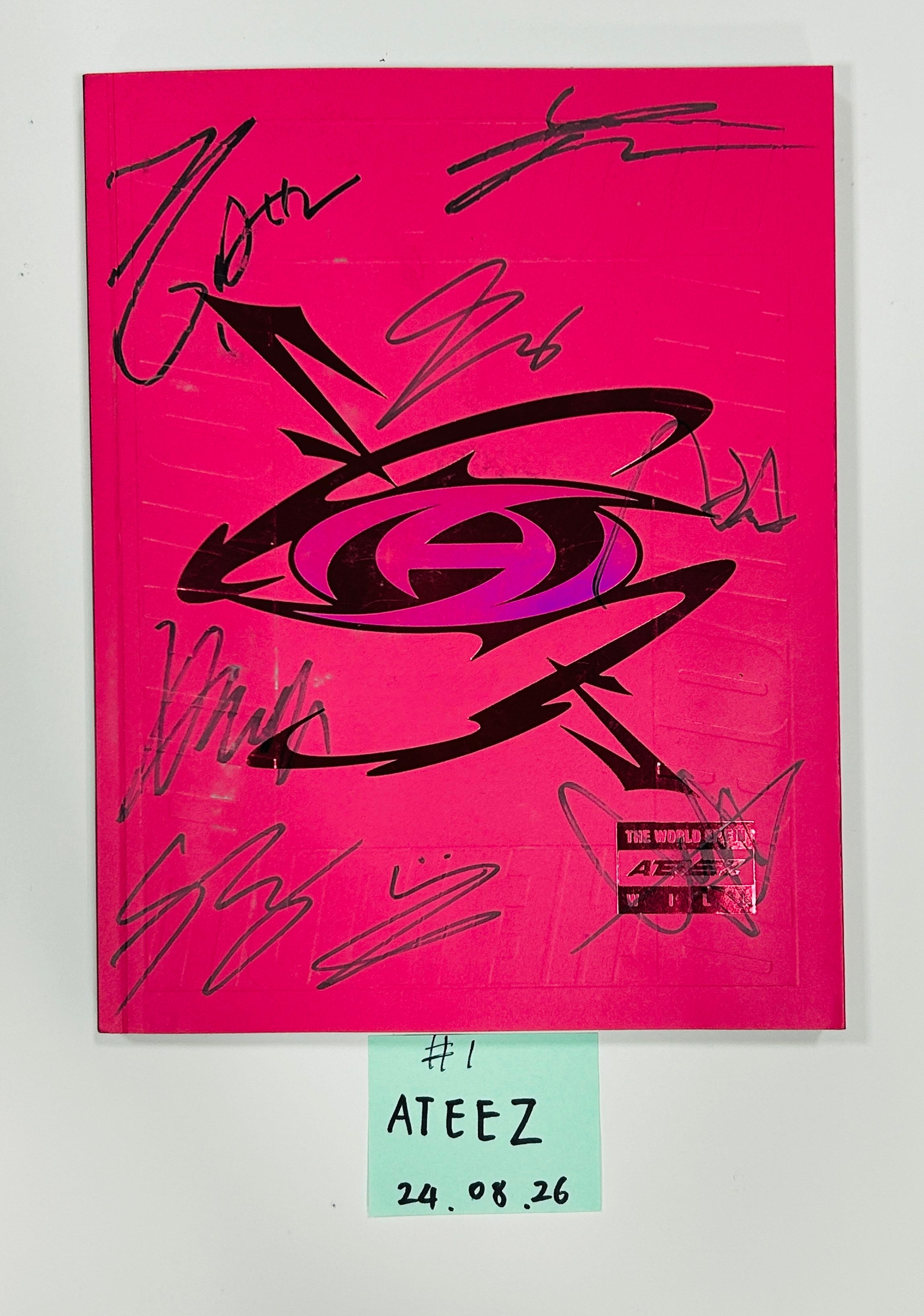Ateez. Stray Kids, Nct Wish, Enhypen, Boynextdoor - Hand Autographed(Signed) Promo Album [24.8.26]-FinaKpop 