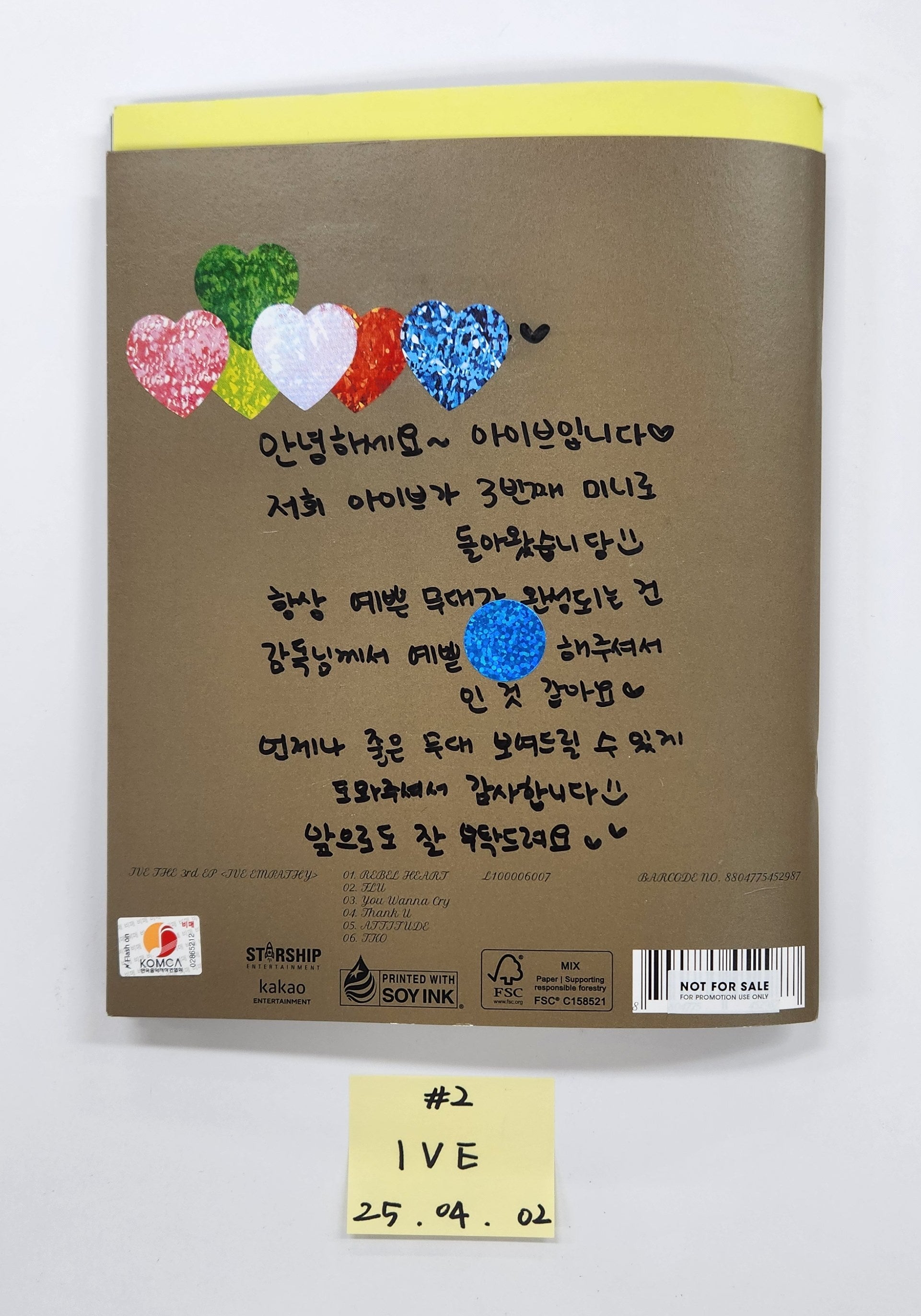 IZNA "N/a", IVE "Ive Empathy", BILLLIE "Of All Have Lost" - Hand Autograhped(Signed) Promo Album [25.4.2]-FinaKpop 