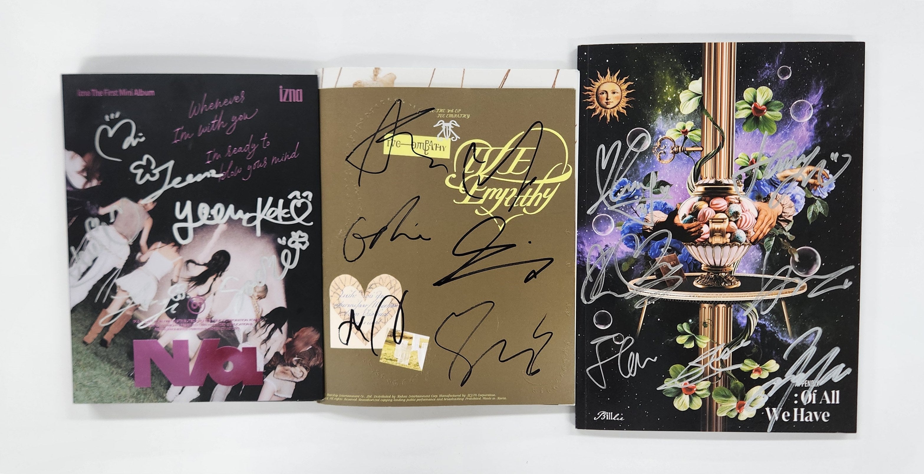 IZNA "N/a", IVE "Ive Empathy", BILLLIE "Of All Have Lost" - Hand Autograhped(Signed) Promo Album [25.4.2]-FinaKpop 