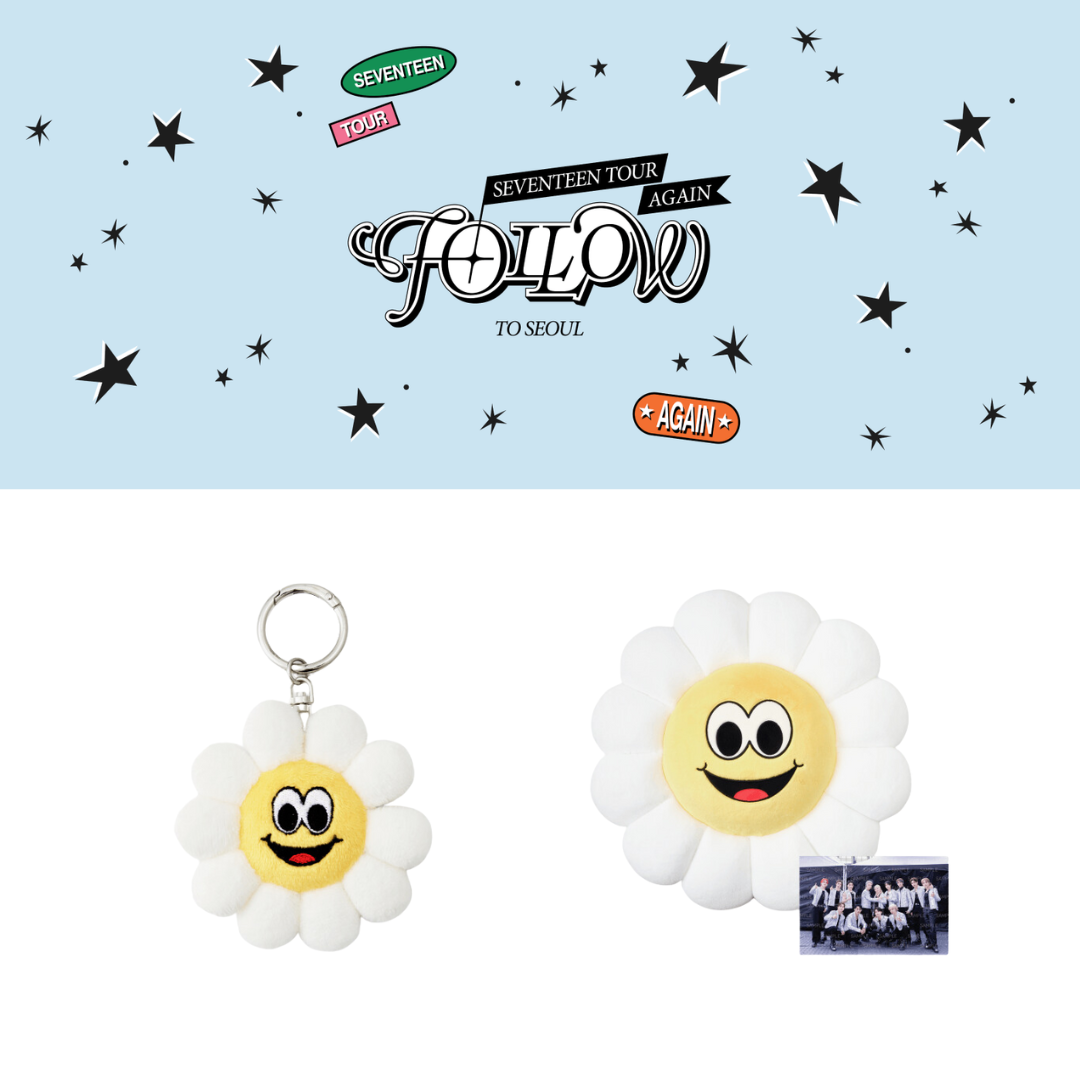 Seventeen - [Seventeen Tour Again - Follow to Seoul] Official MD (Chamoile Plush Keyring, Chamomile Cushion)-FinaKpop 