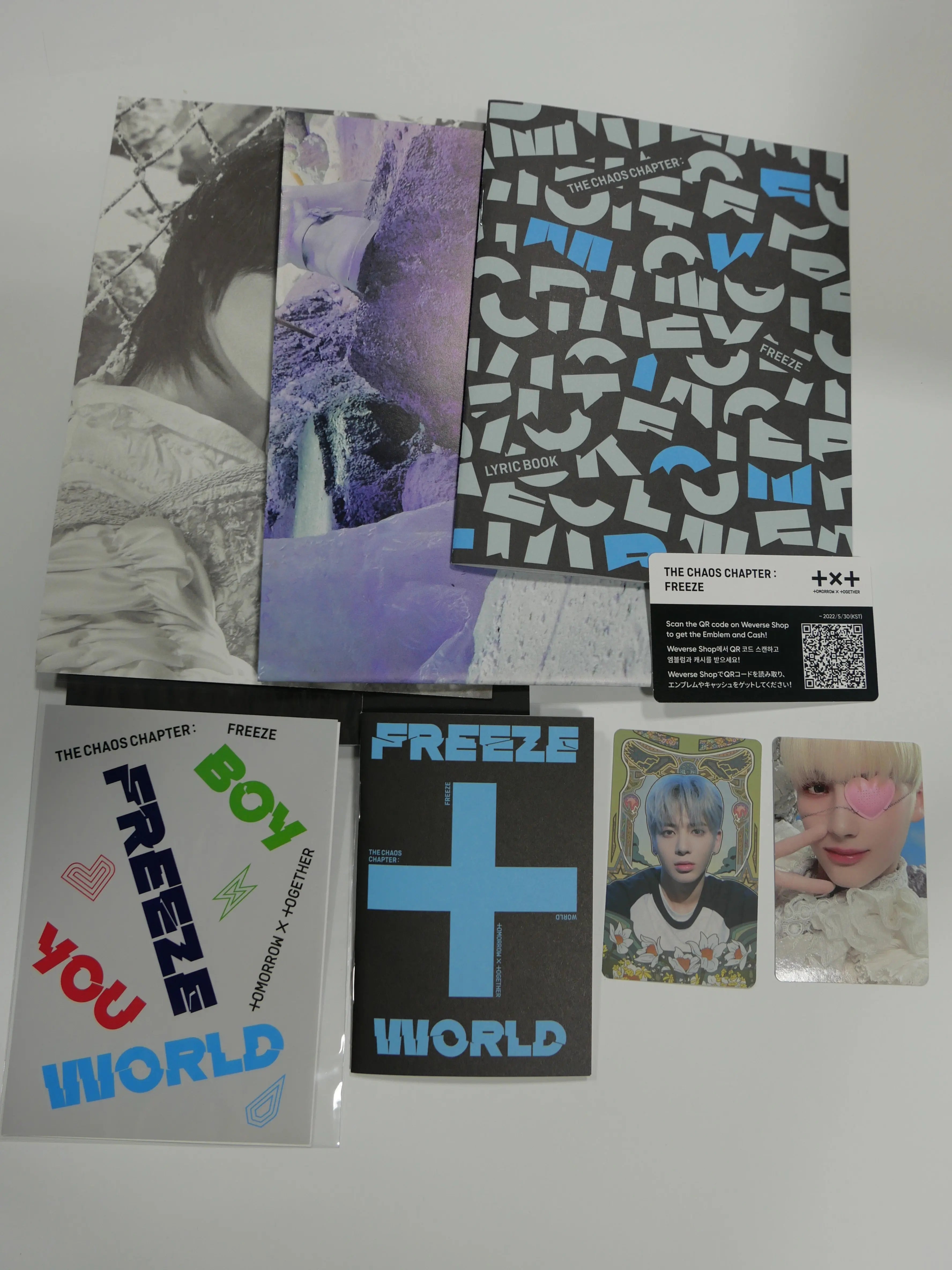 TXT "The Chaos Chapter : Freeze" Vol.2 - Autographed (Signed) Promo Album-FinaKpop