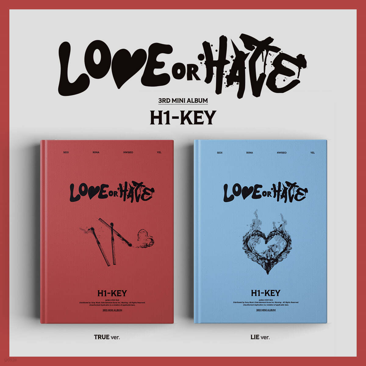 ** H1-KEY - 3rd Mini Album "LOVE or HATE" [Random / Set]-FinaKpop