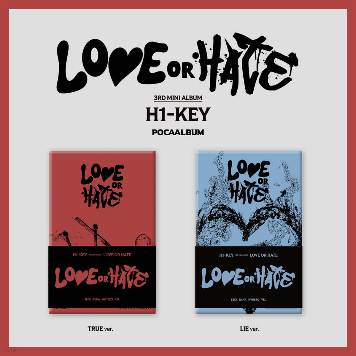 H1-KEY - 3rd Mini  Album "LOVE or HATE" [POCAALBUM Ver.] [Random / Set]-FinaKpop