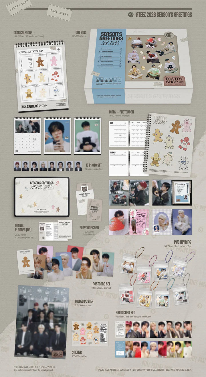 Ateez Season's Greetings Infographic