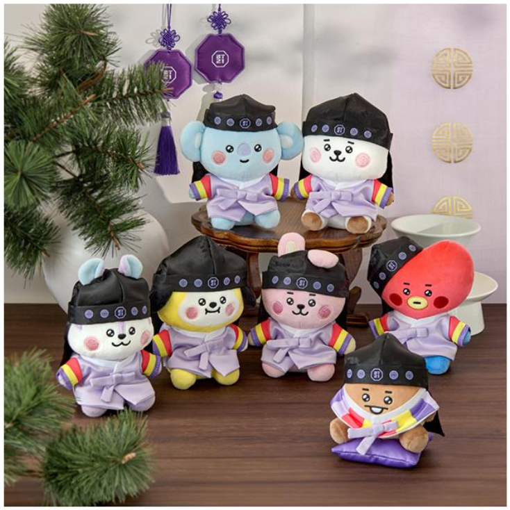 ** BT21 -  Sitting Doll [Premium K Edition]-FinaKpop