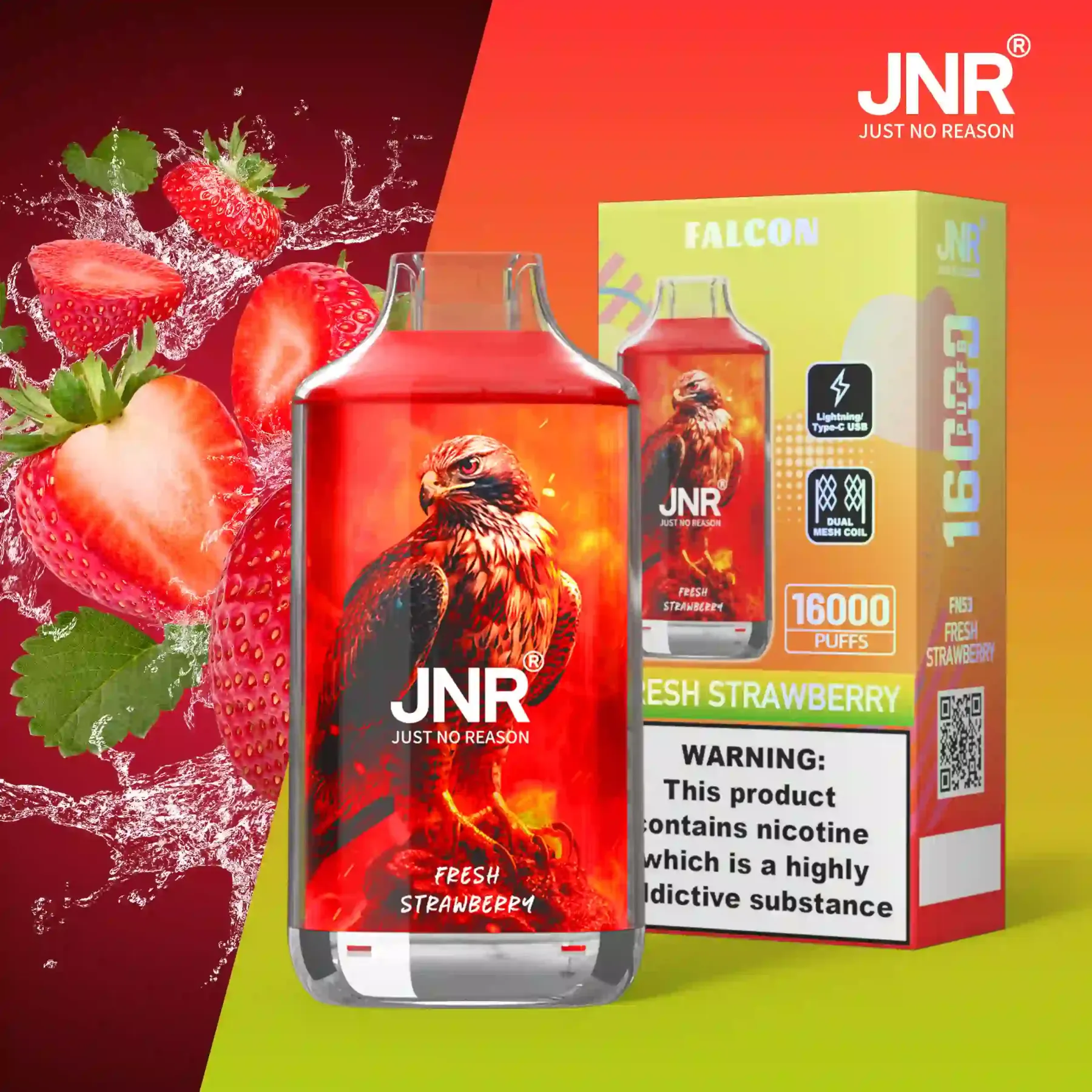 JNR - Falcon - 16K Puffs - Vape Jetable - Disposable