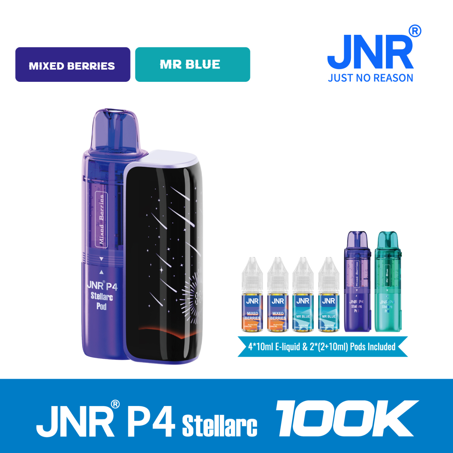JNR Vape P4 Stellarc 100K Puffs Disposable Vape Kit