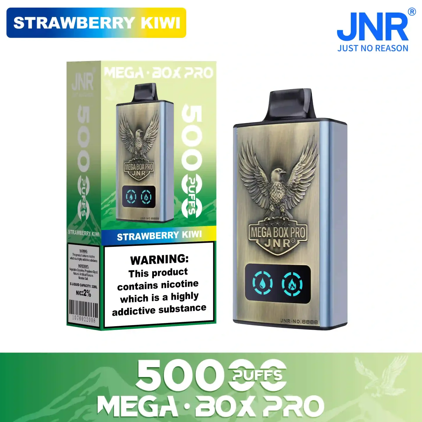 JNR - Mega Box Pro - 50K Puffs - Vape Jetable - Disposable