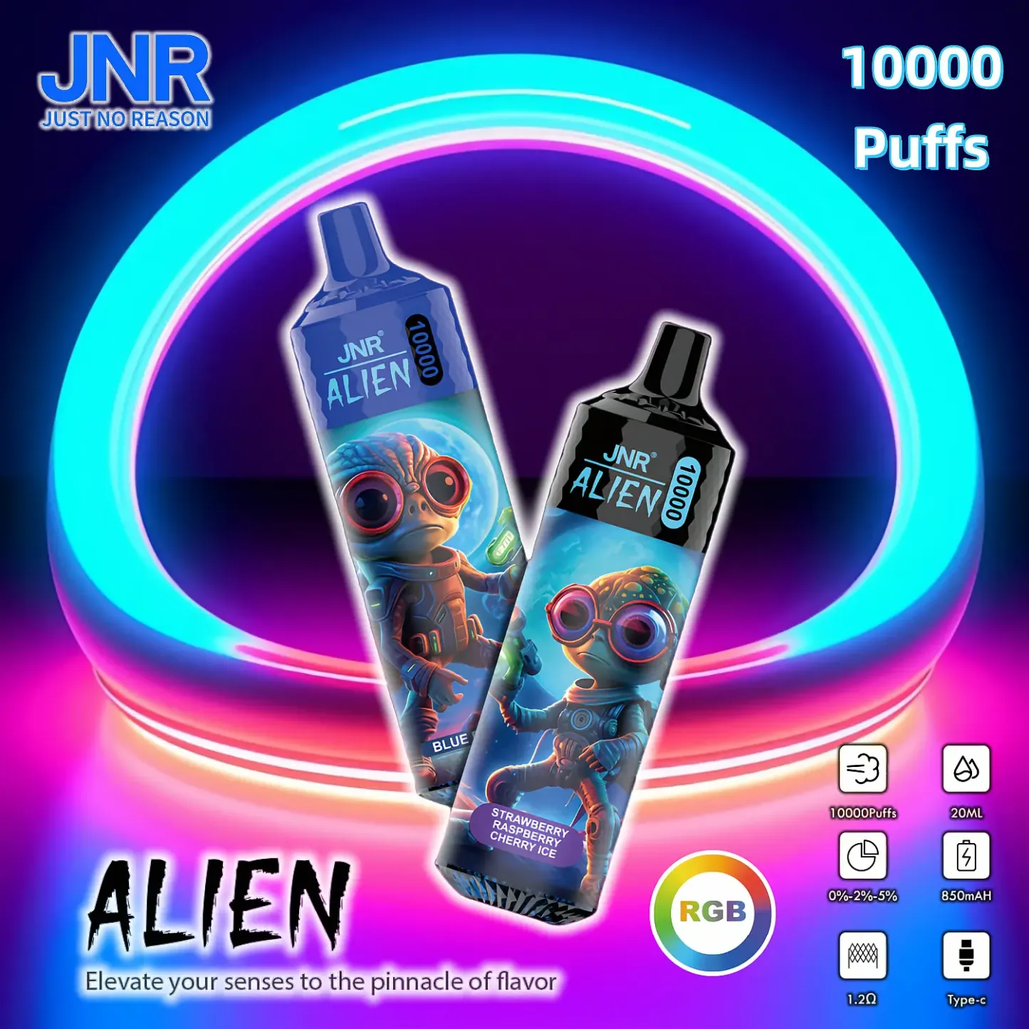 JNR - Alien - 10K Puffs - Vape Jetable - Disposable