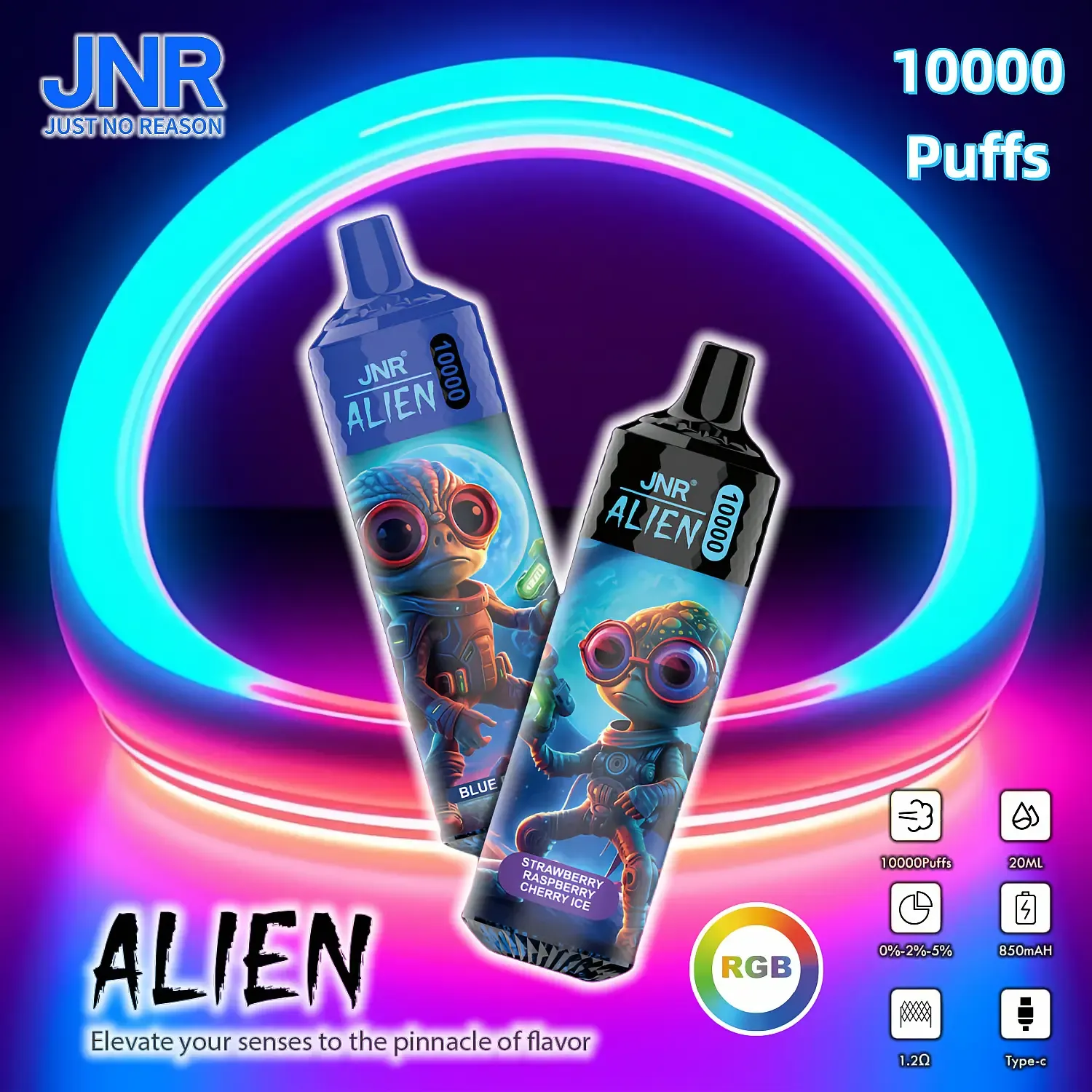 JNR - Alien - 10K Puffs - Vape Jetable - Disposable