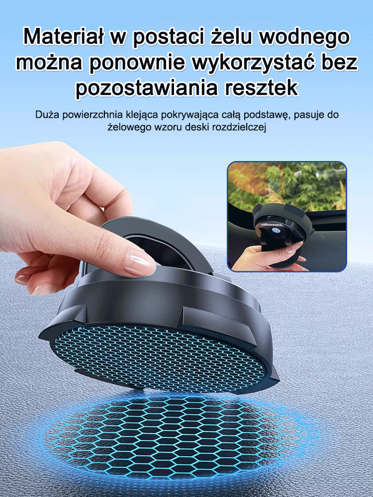 Inteligentna konsola wielofunkcyjna z przyssawką i uchwytem na telefon nawigacyjny