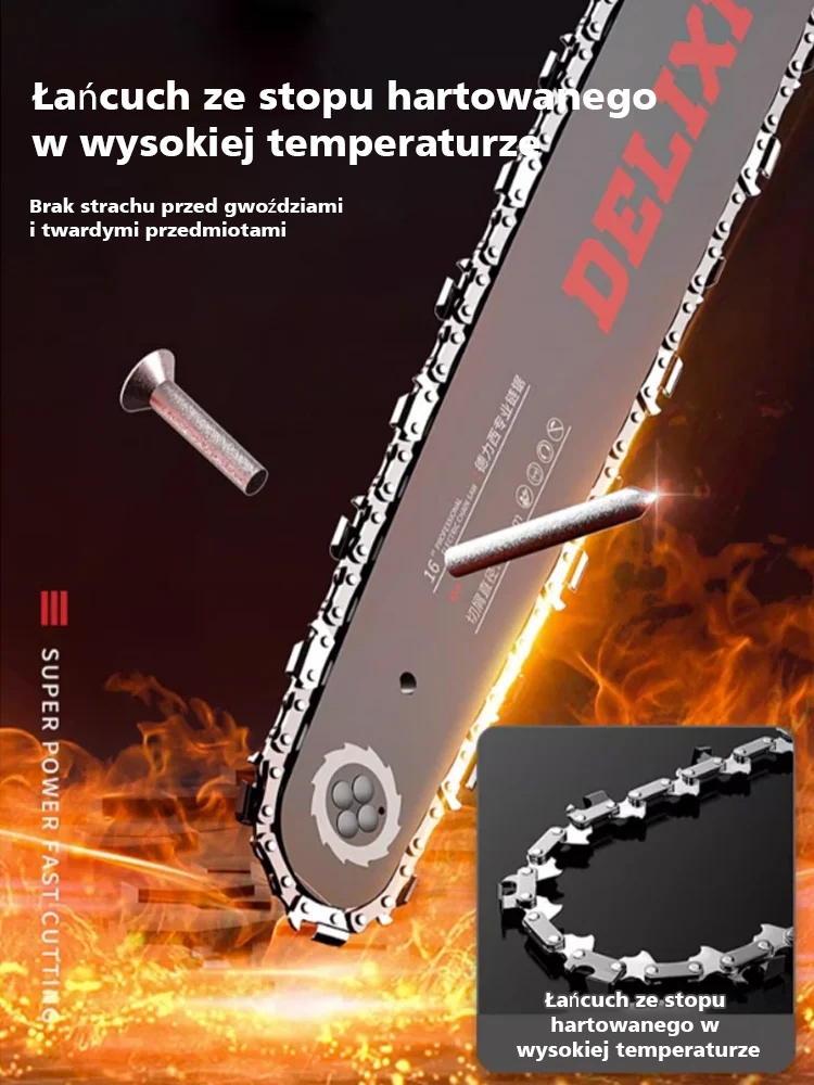 【 Ulepszona wersja przemysłowa 】High Power elektryczna piła łańcuchowa