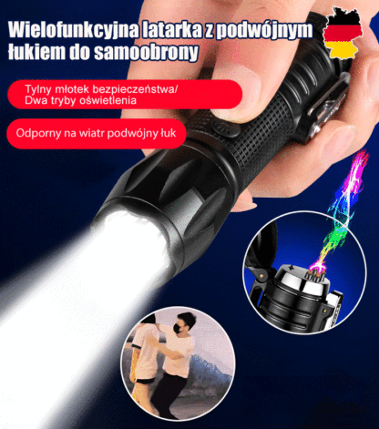 Samoobrona Dual Arc - Wielofunkcyjna latarka