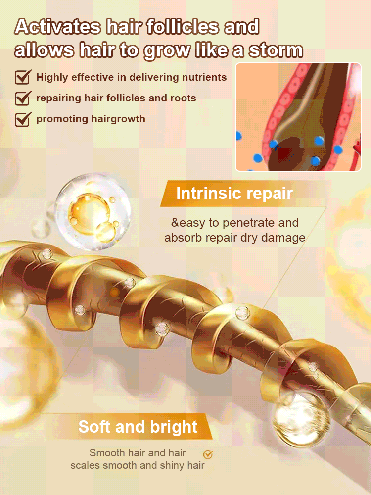 【Polecane przez lekarzy, efekty już po trzech dniach】Olejek do włosów przeciw wypadaniu i wspomagający wzrost