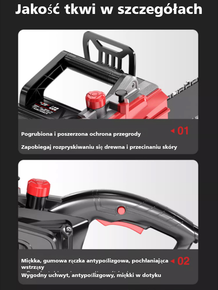 【 Ulepszona wersja przemysłowa 】High Power elektryczna piła łańcuchowa