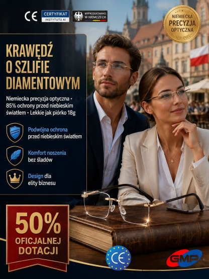 ⚡Inteligentne diamentowe okulary bez oprawek z autofokusem (1+1 GRATIS / Za pobraniem / Test za darmo)