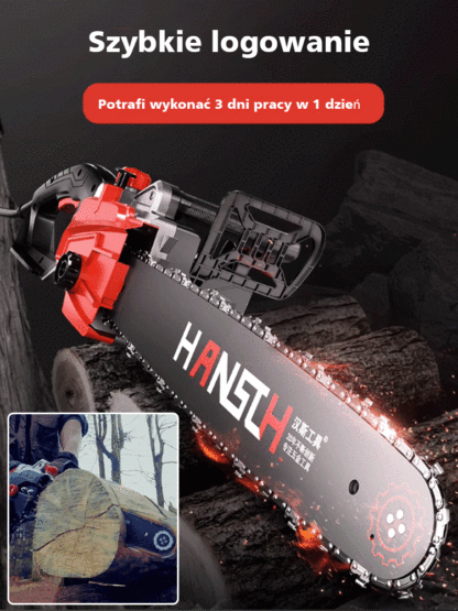 【 Ulepszona wersja przemysłowa 】High Power elektryczna piła łańcuchowa