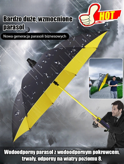 Samozwijający się piętrowy parasol odporny na sztorm