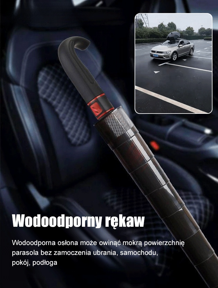 Samozwijający się piętrowy parasol odporny na sztorm