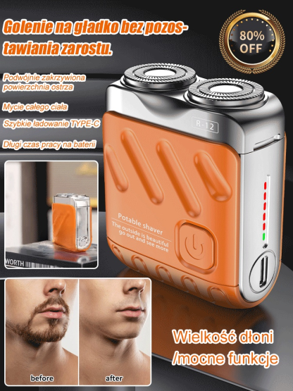 🪒Obrotowa elektryczna golarka podwójna.🪒