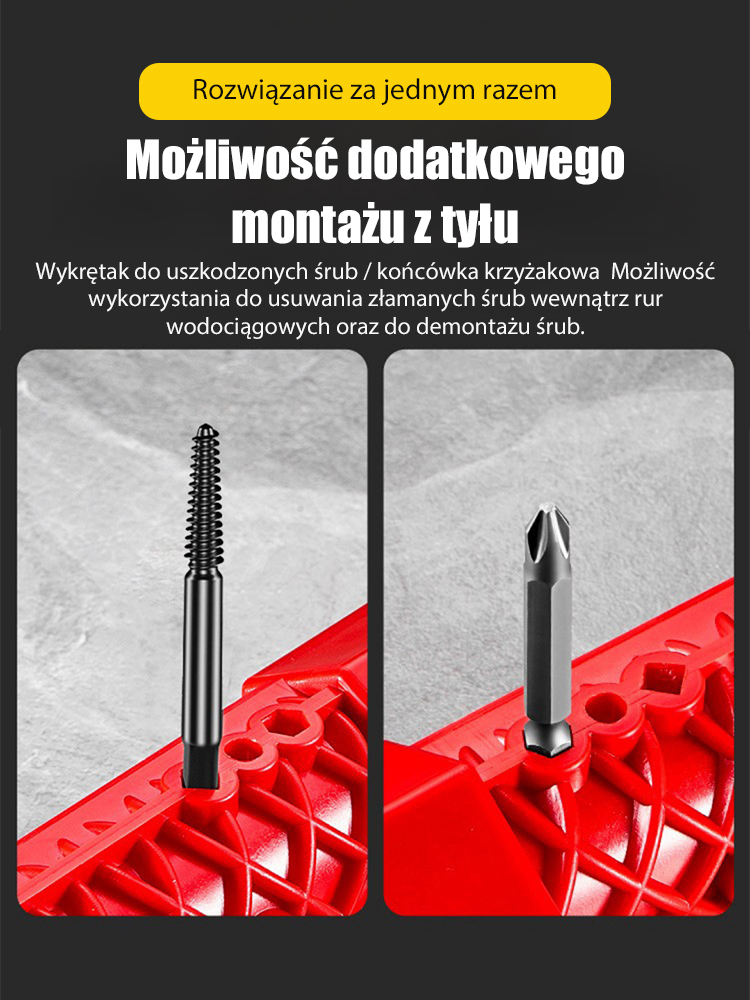 Wielofunkcyjny klucz do zlewu 8 w 1, stworzony, aby z łatwością dostać się w ciasne przestrzenie!